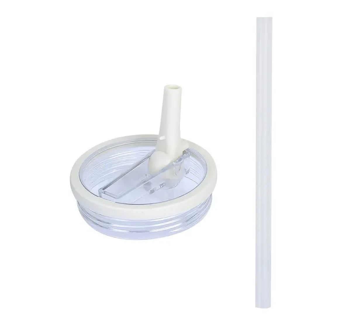 Tapa antiderrame acrílico Blanco + sorbete