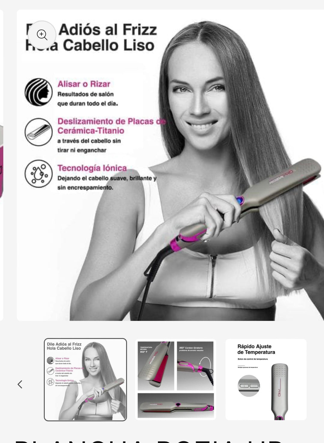 PLANCHA ROZIA HR 817