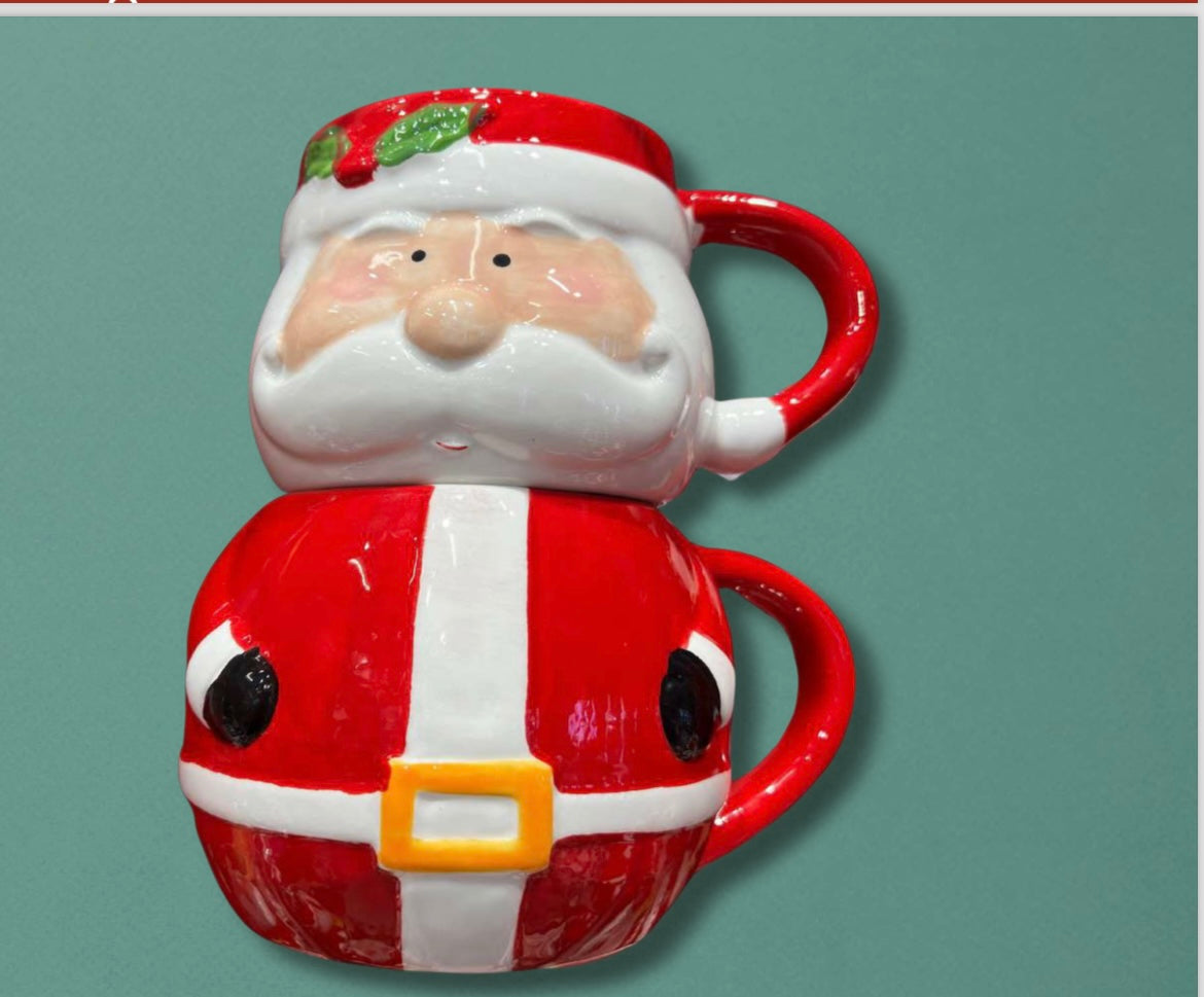 Taza doble Papá Noel