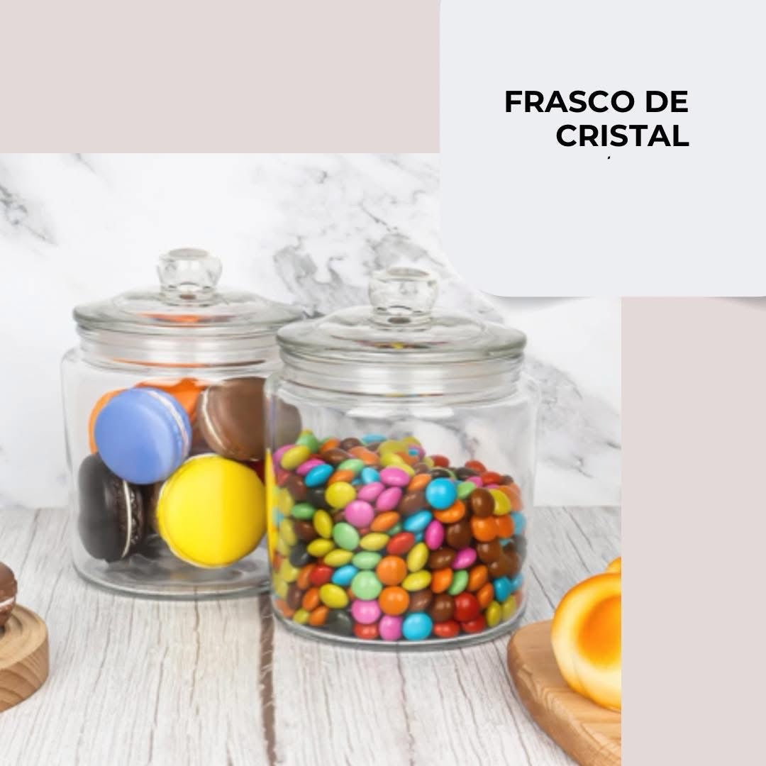 Frasco de cristal de 250ml (3 pc)