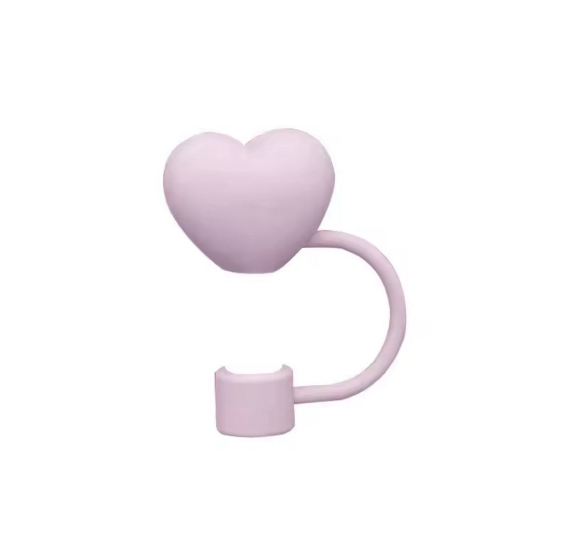 Protector de cañita corazón rosado