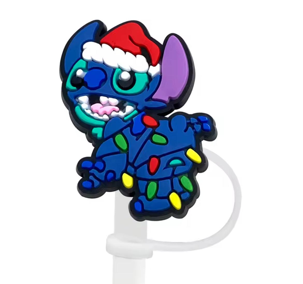 Protector de cañita stitch // Luces navideñas