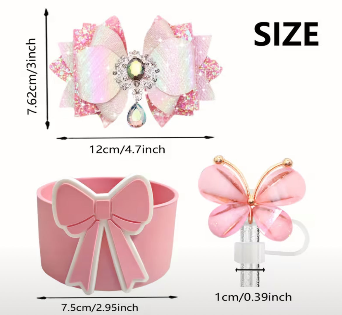 Set de accesorios - Protectores // púrpura Lazo // 3 pc //