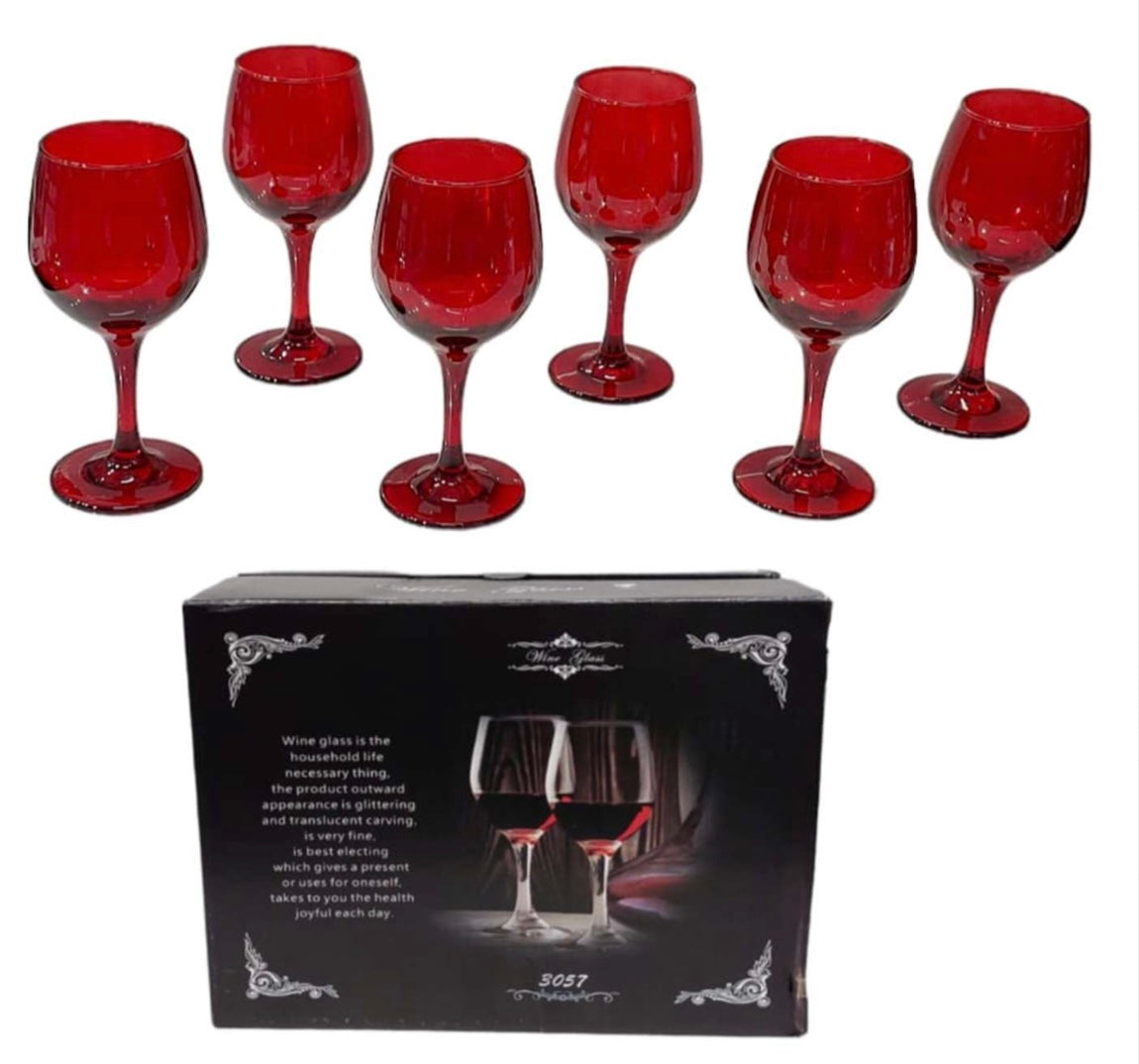 Copas rojas (6 pc )