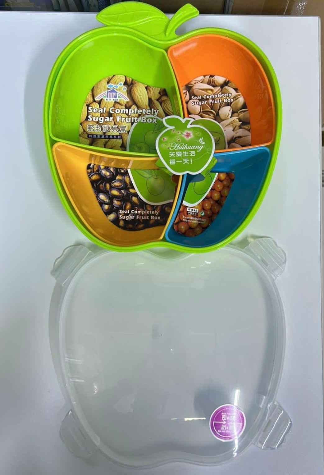 Taper o caja en forma de manzana