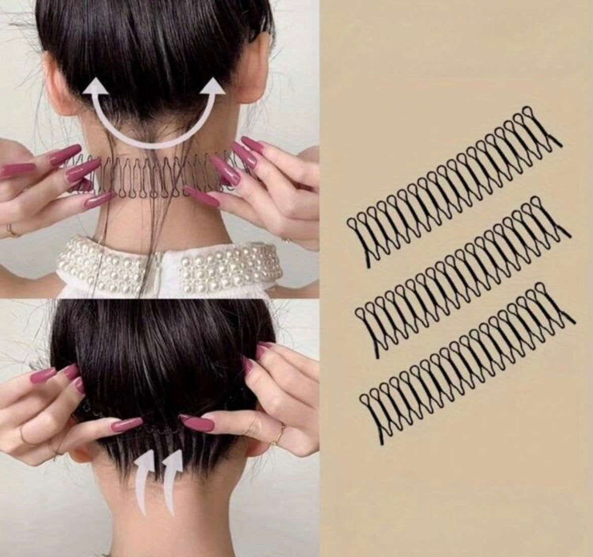 Conjunto para el cabello con peine