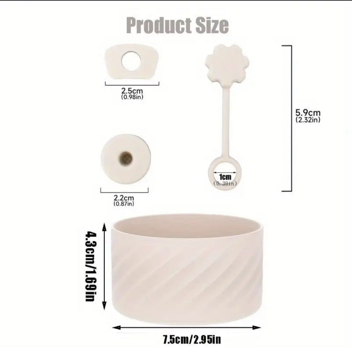 Set antiderrame + base o Protector // blanco marfil