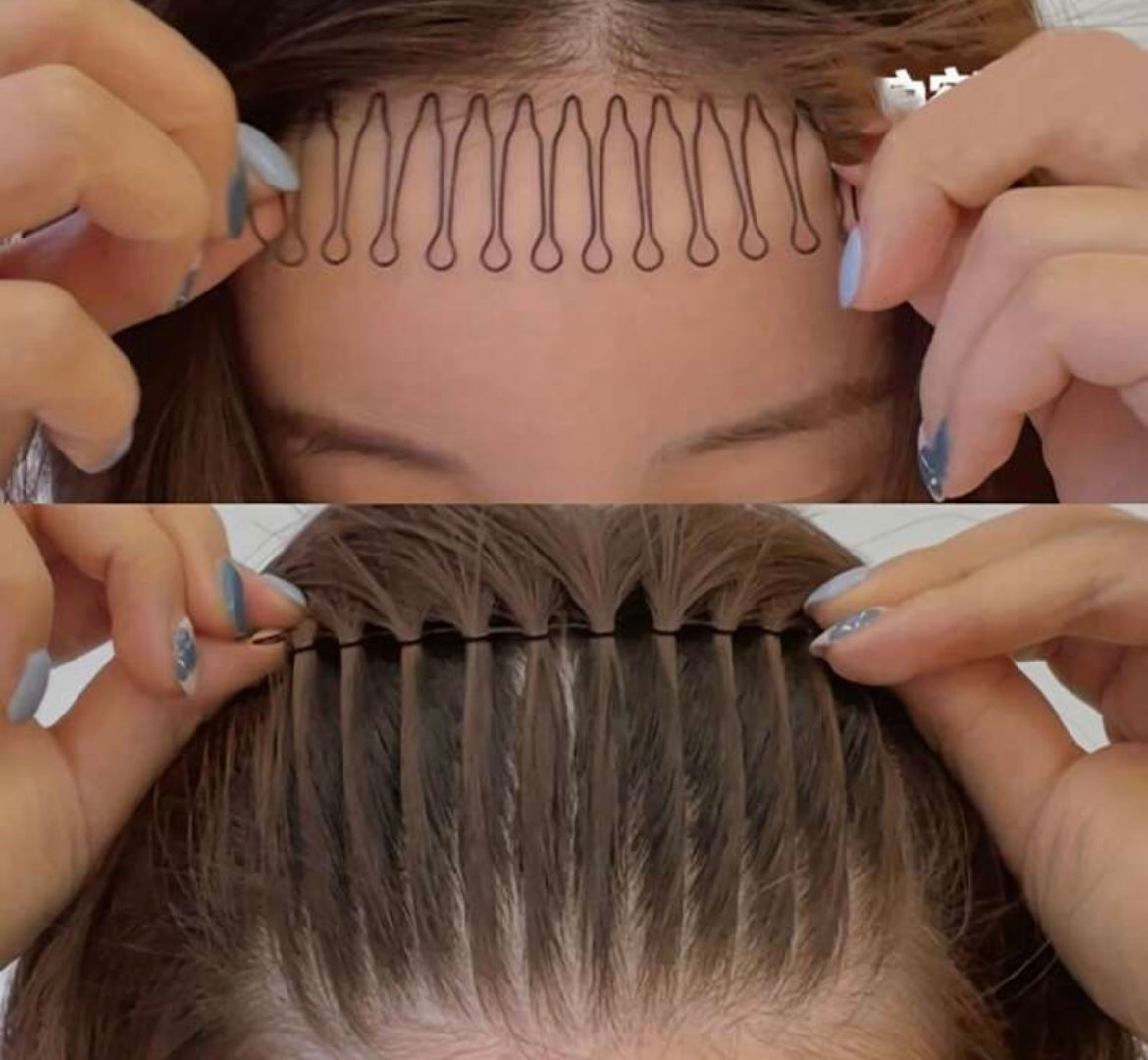 Conjunto para el cabello con peine