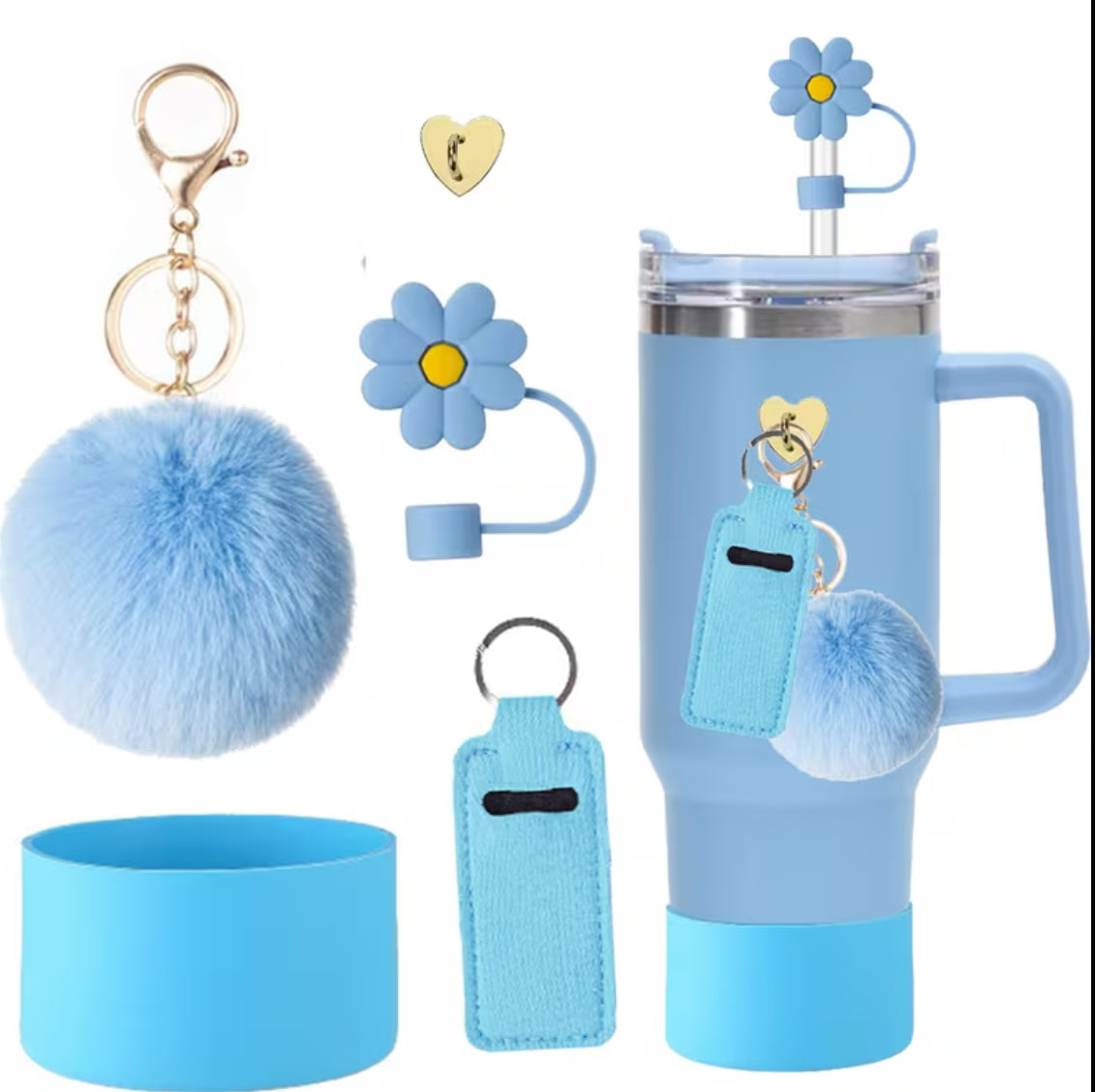 Set de accesorios // 5 pc // celeste / Blue