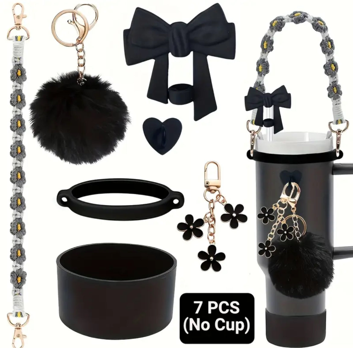 Set de accesorios /7 pc / negro
