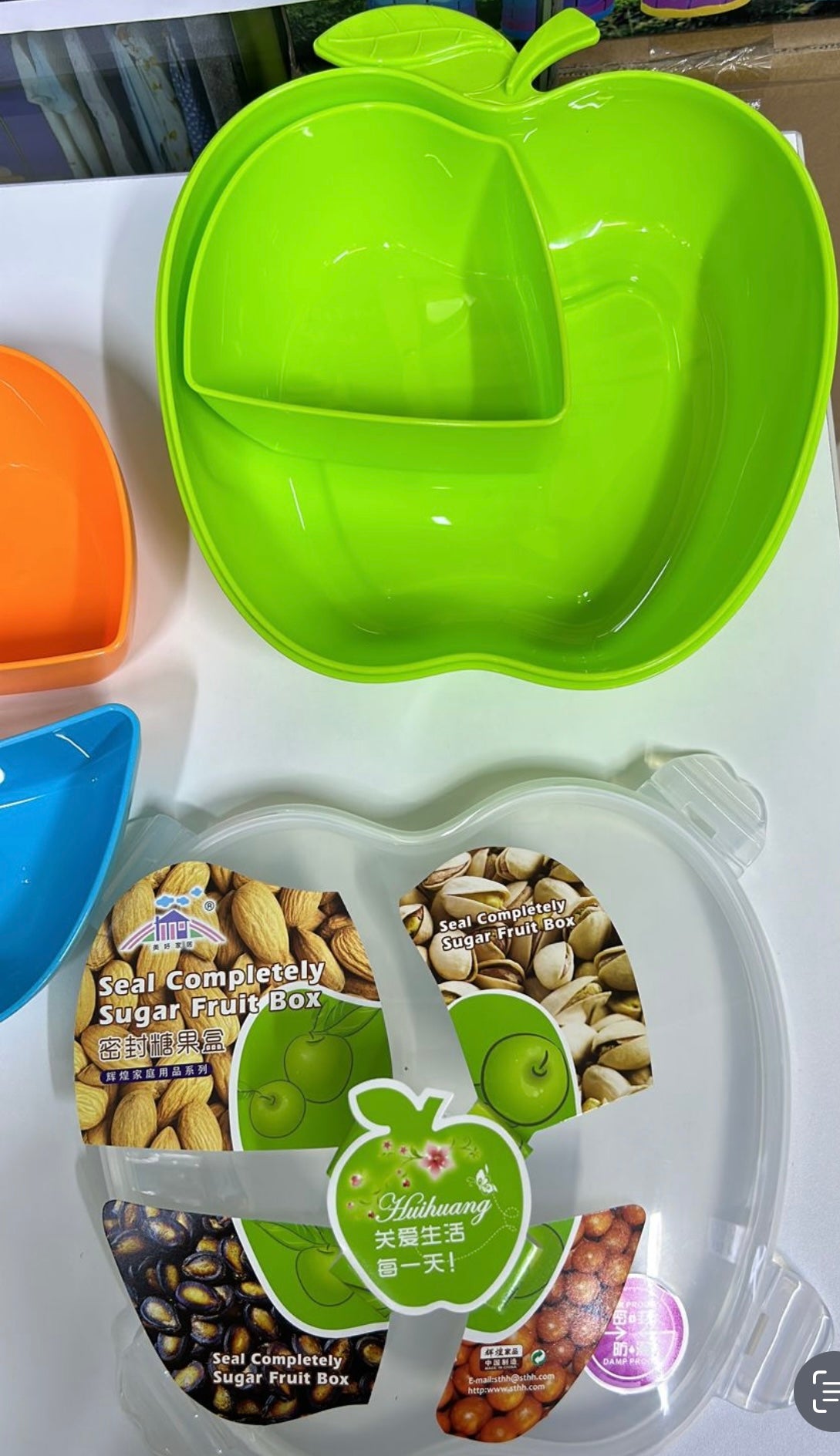 Taper o caja en forma de manzana