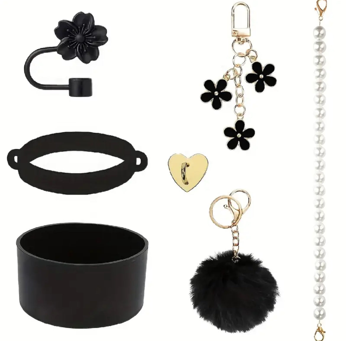 Set de accesorios // 7 pc // negro