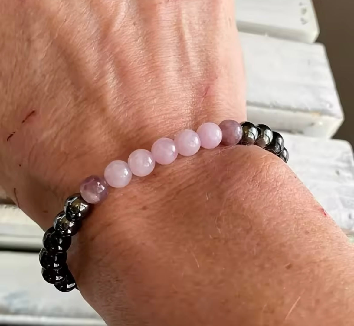 Pulsera pasión de cuarzo rosa