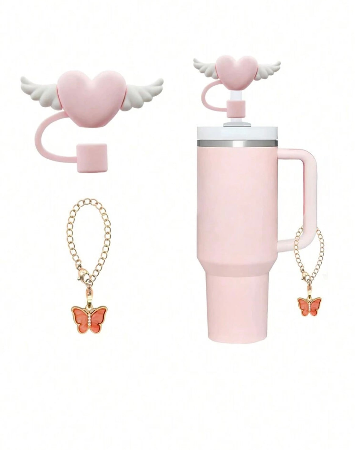 Protector de cañita rosa ( set 2 pc )