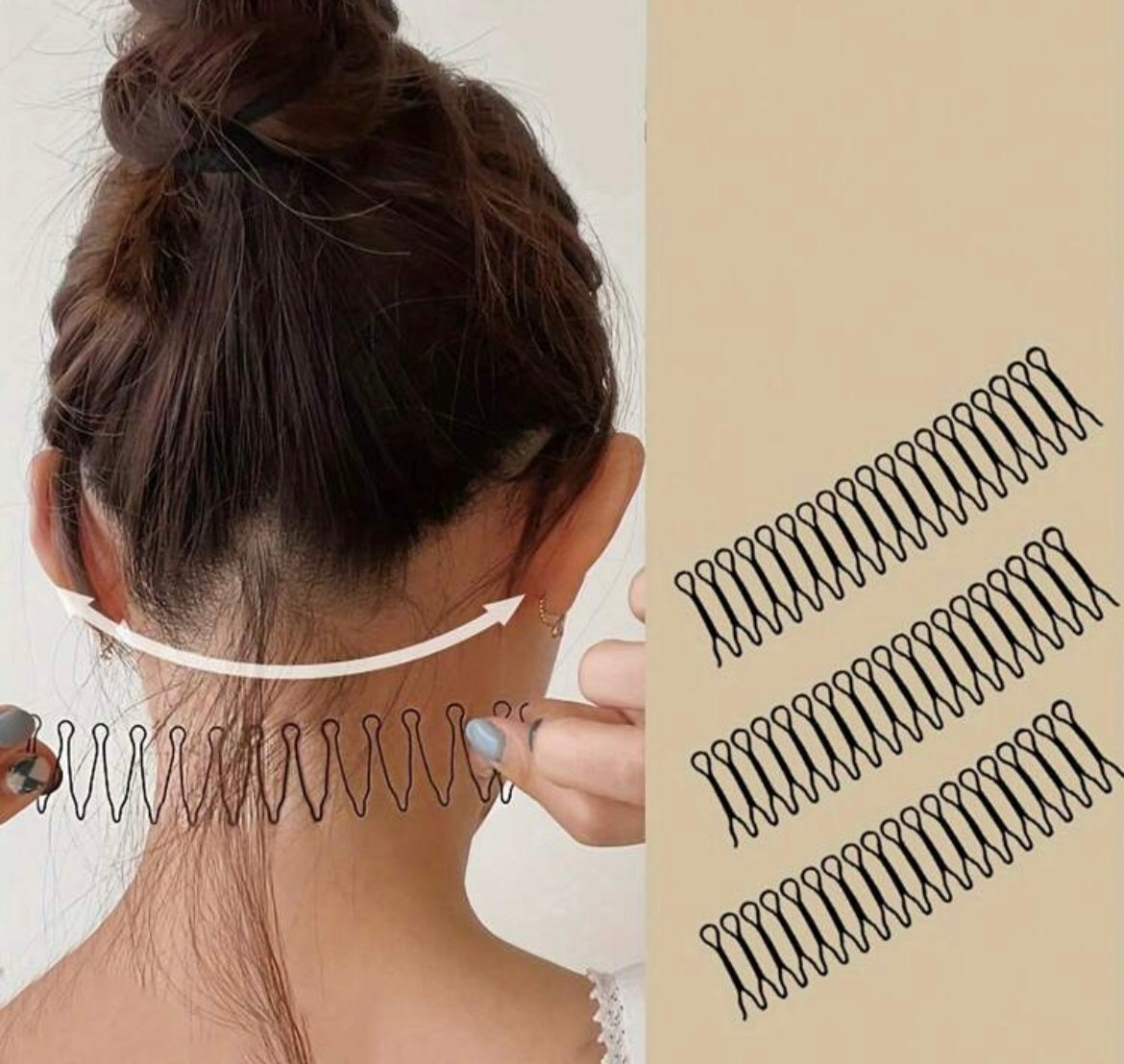 Conjunto para el cabello con peine