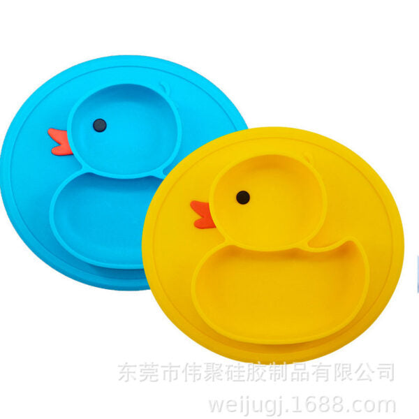 Plato de Silicona Pato (SOLO AMARILLO Y AZUL)