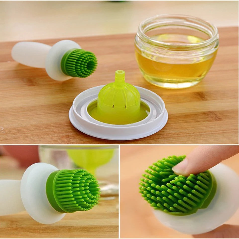 Dispensador de aceite con cepillo
