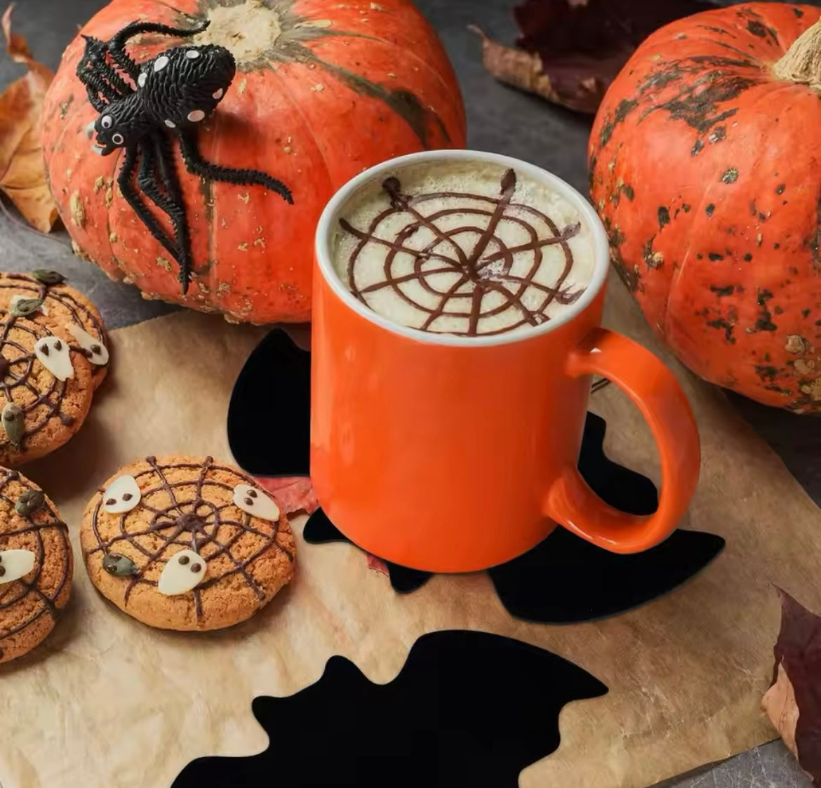 Posavasos para mesa de Halloween (4 pc )