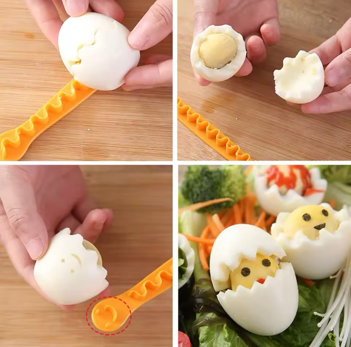 Cortador de huevos cocidos ( 2 pc)