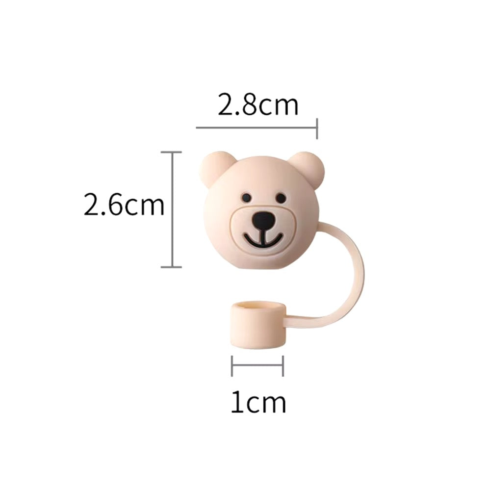 Protector de cañita osito -Bear ( light brown)