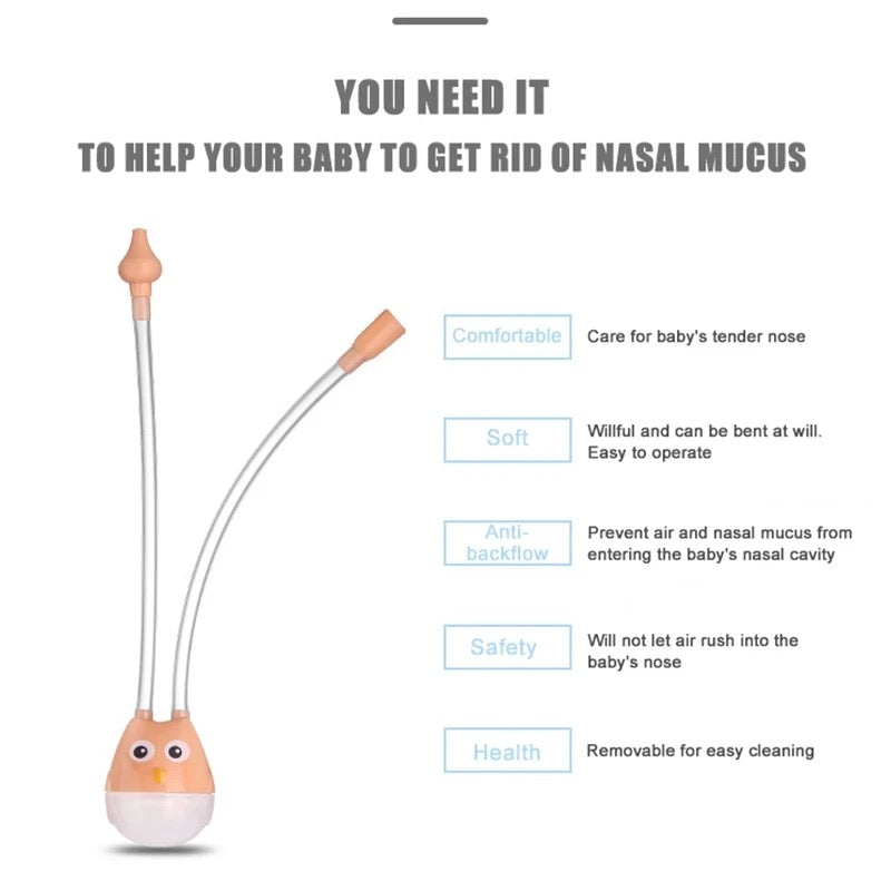 Aspirador Nasal Limpia Mocos de Bebe