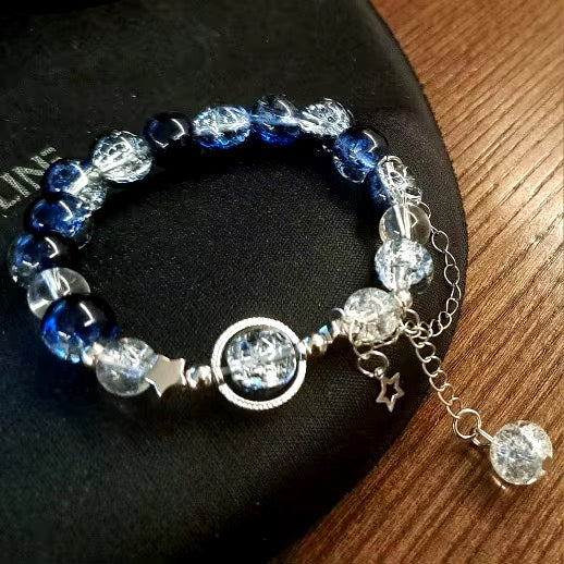 Pulsera estrella brillante azul