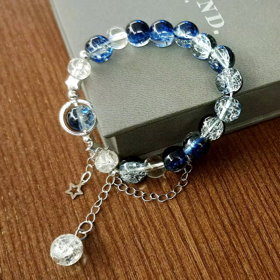 Pulsera estrella brillante azul