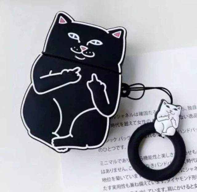 CASÉ AIRPODS GATO MALCRIADO