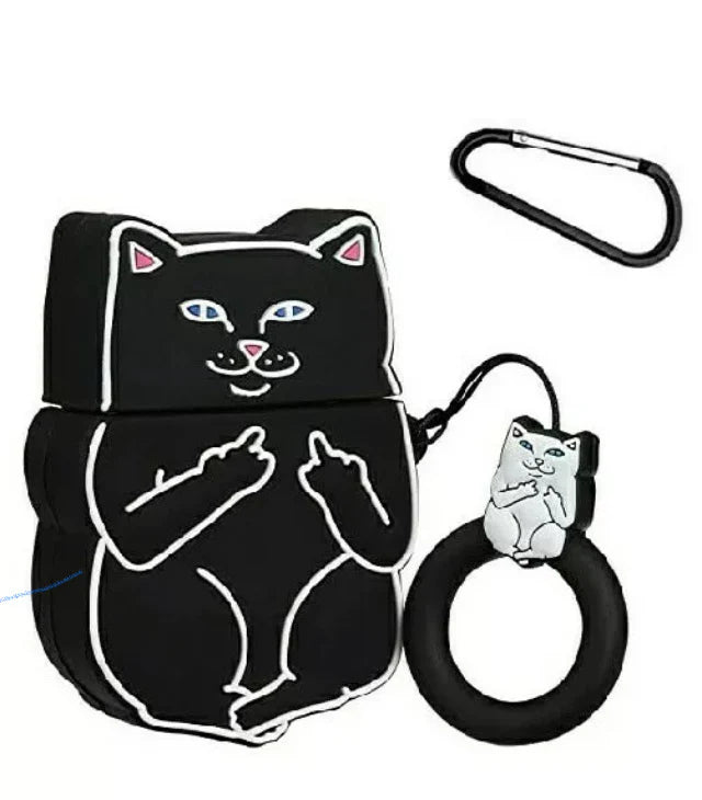 CASÉ AIRPODS GATO MALCRIADO