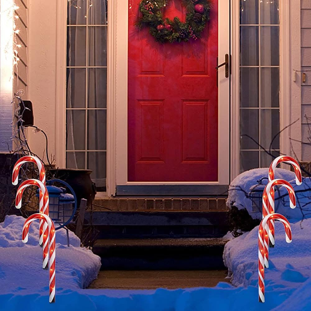 Set de 5 bastones navideños solar