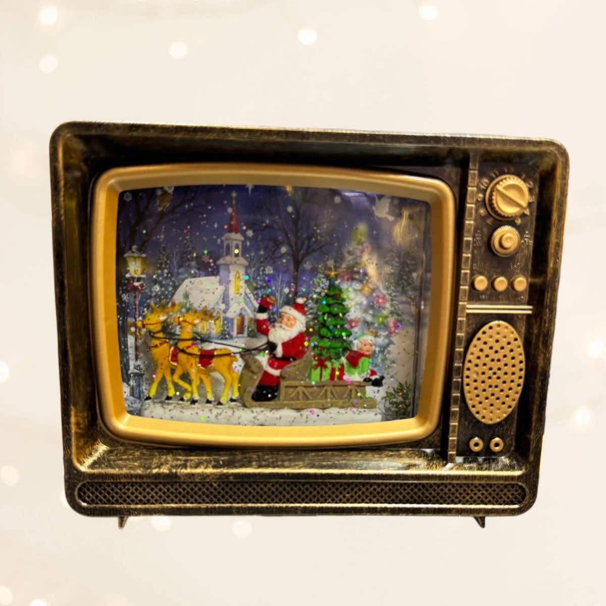 Televisor navideño con Luces y sonido