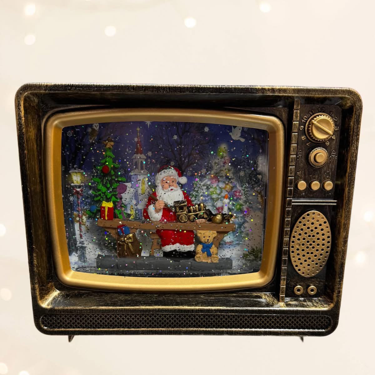 Televisor navideño con Luces y sonido