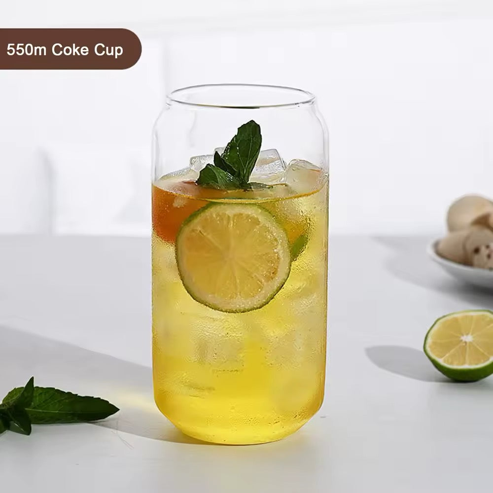 Vaso con tapa de bambú y cañita ( 2 unidades )