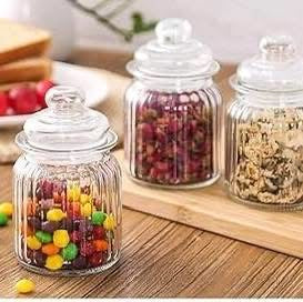 Frasco de cristal de 250ml (3pc)