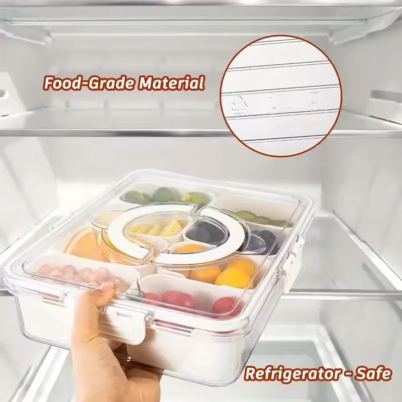Contenedor acrílico de 8 divisiones