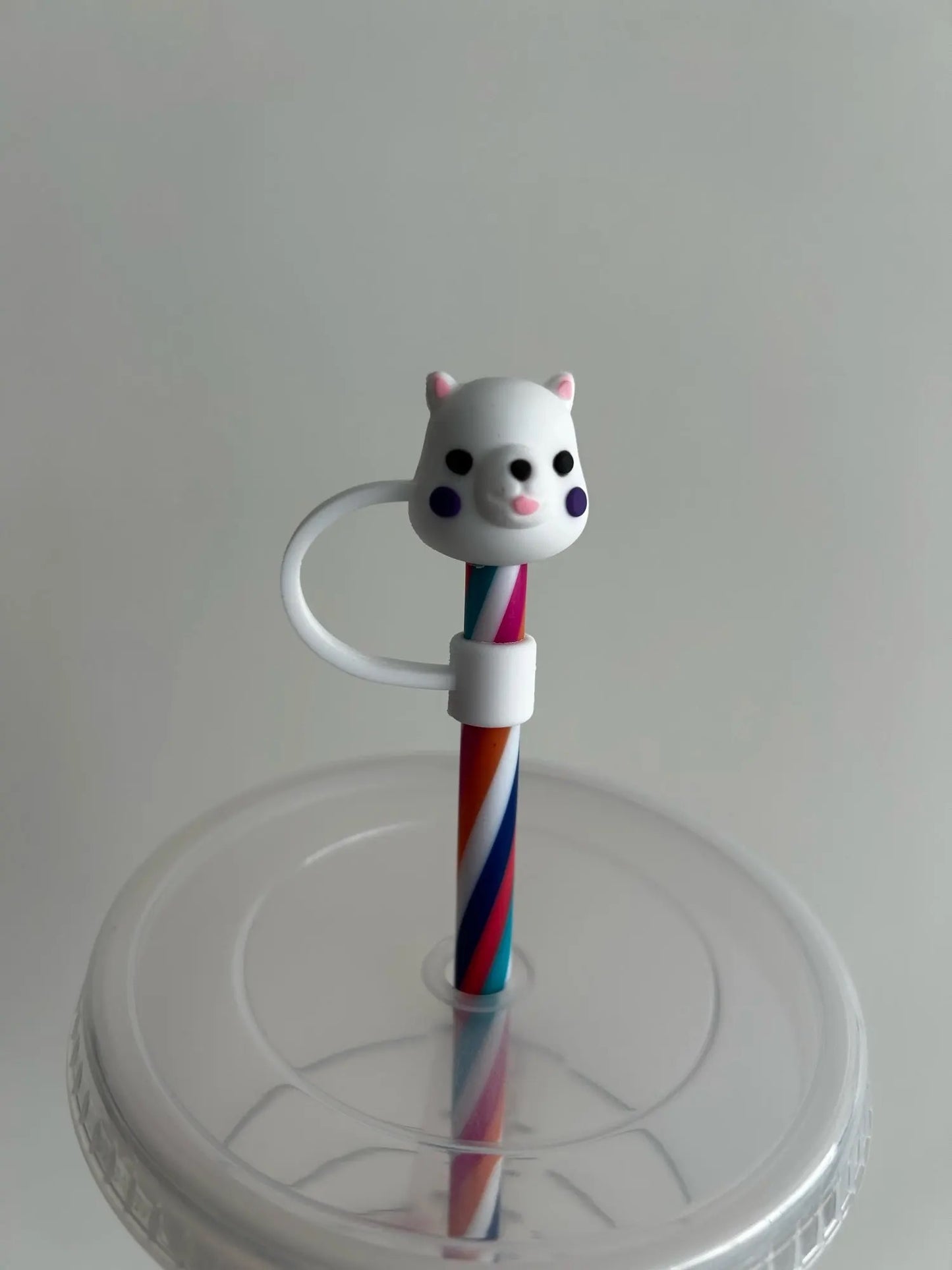Protector de cañita oso blanco