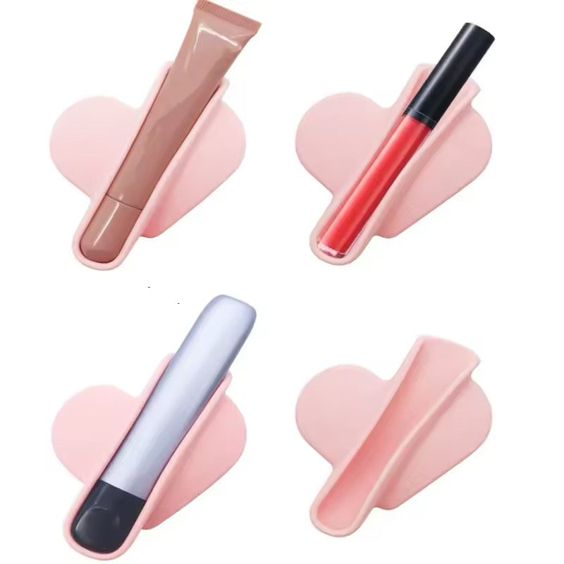 Soporte de celular forma de corazón Rosado /para labial