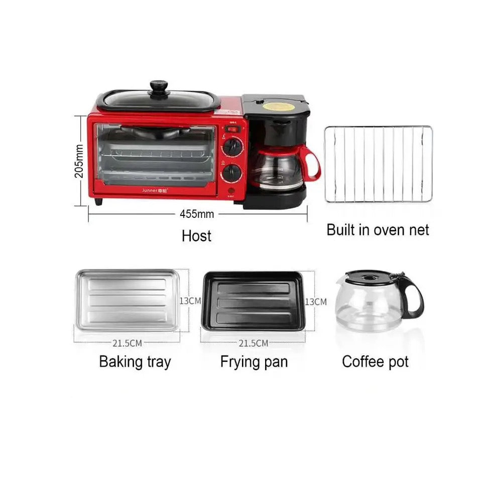 HORNO CAFETERA 3 EN 1
