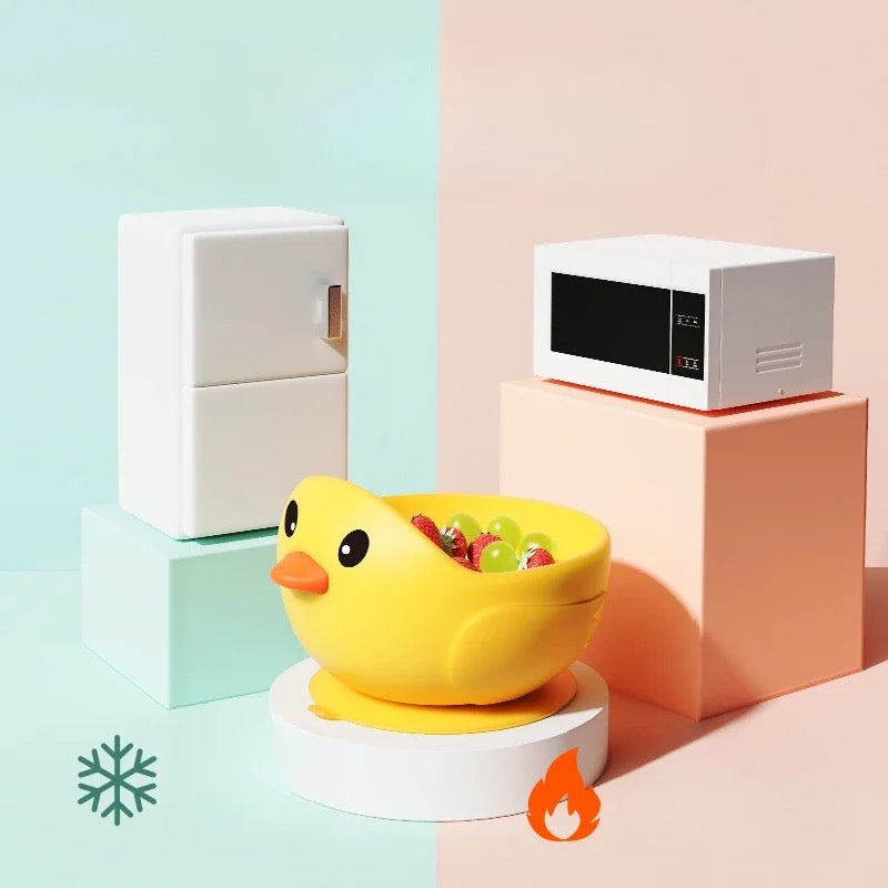 CUENCO + CUCHARA DE MADERA DUCK
