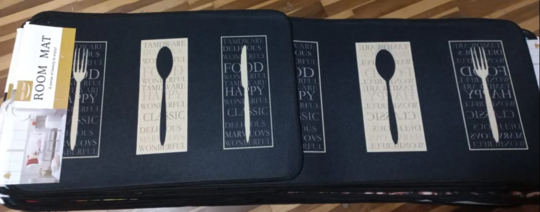 ALFOMBRA ANTIDESLIZANTE PARA COSINA SET DE 2 PIEZAS