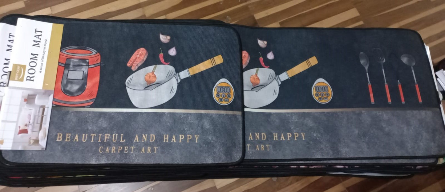 ALFOMBRA ANTIDESLIZANTE PARA COSINA SET DE 2 PIEZAS