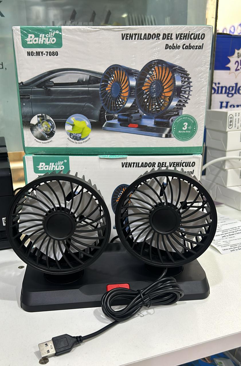VENTILADOR DE AUTO DE 2 CABEZALES