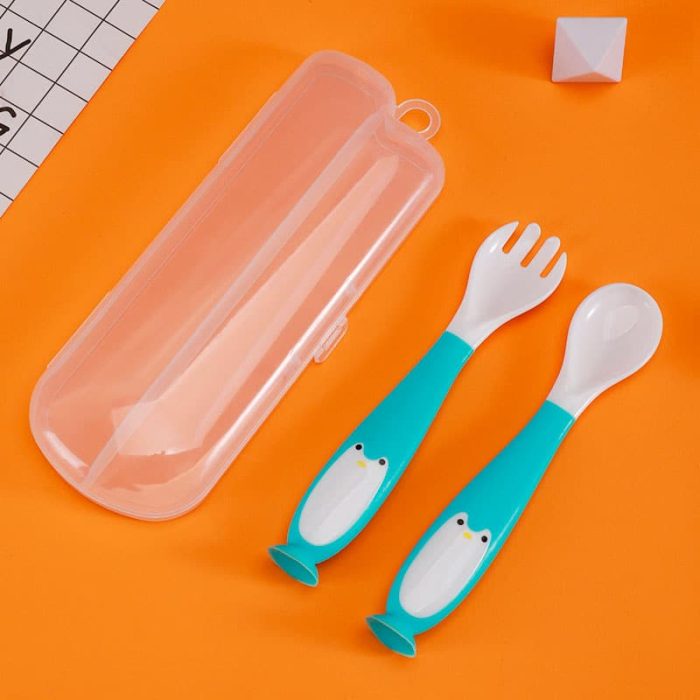 Cubierto Ergonómico De Silicona Pinguino (Colores Surtidos)