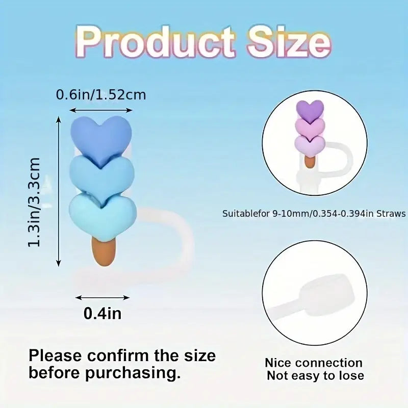 protector de cañita corazón celeste Degradado