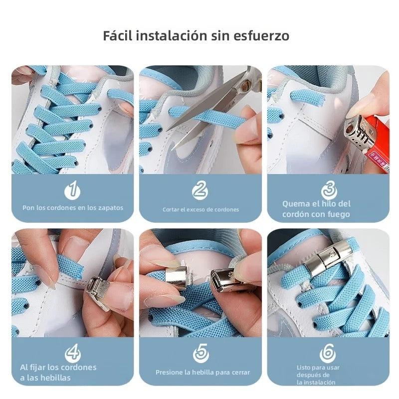 Pasadores elásticos con hebilla hermética