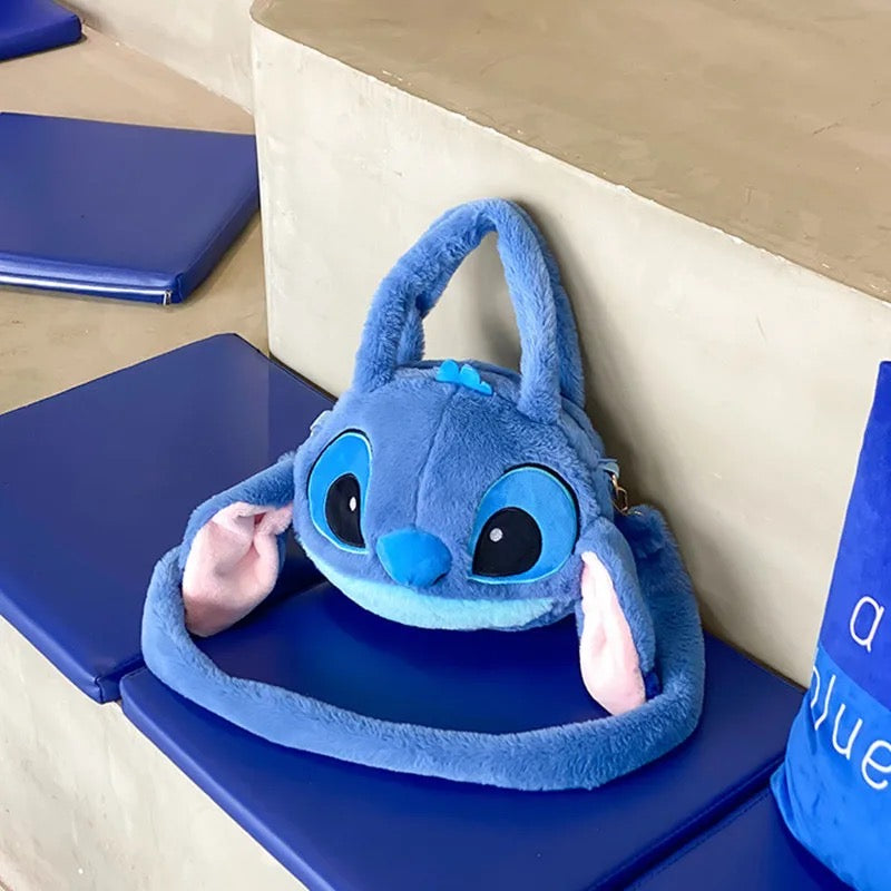 Disney-Bolso de peluche de Lilo & Stitch