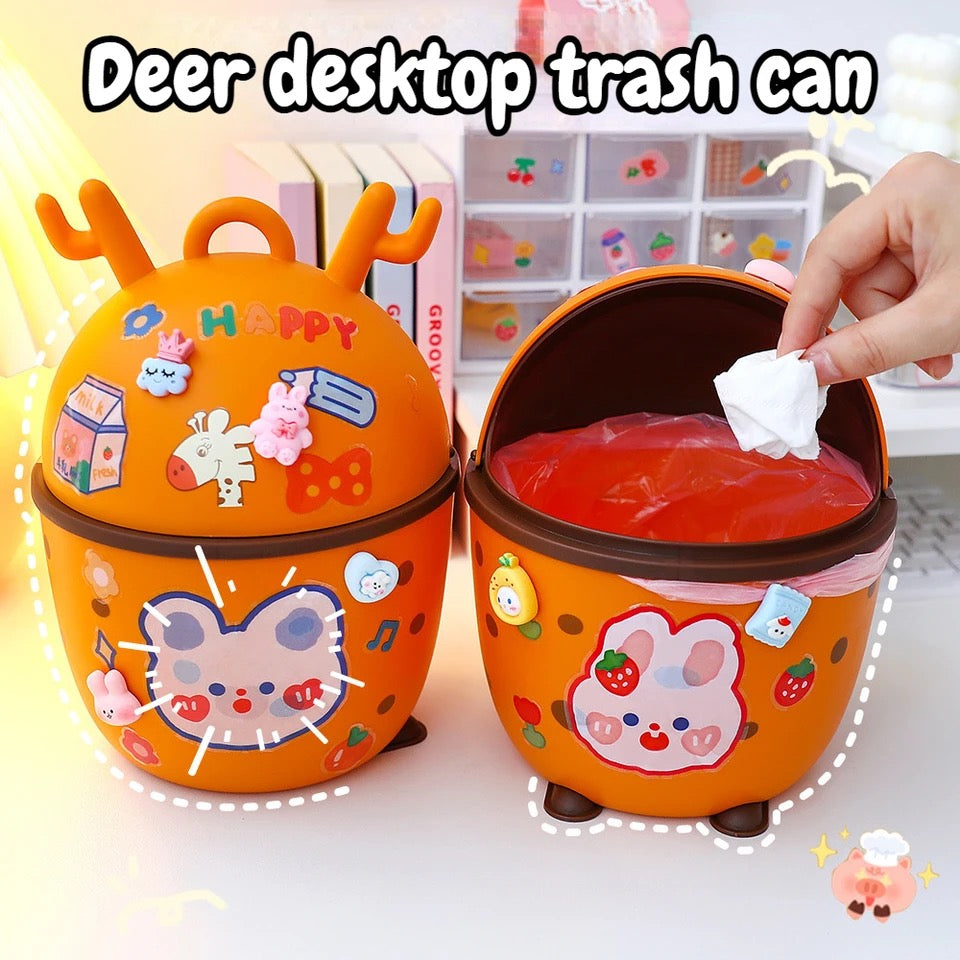 Cubo de basura tierno