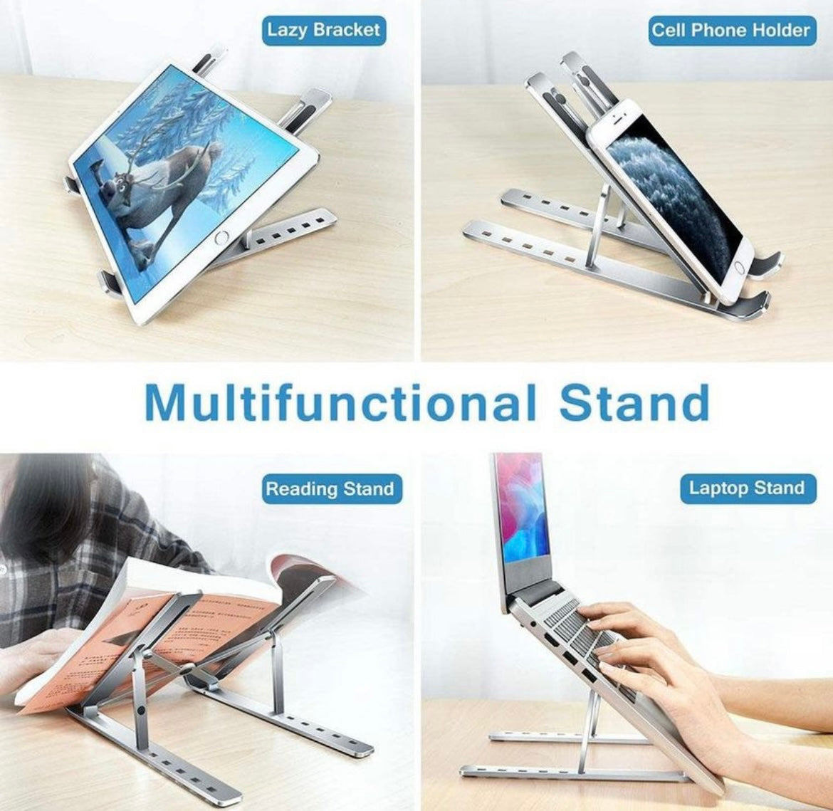 SOPORTE PLEGABLE DE ALUMINIO PARA LAPTOP