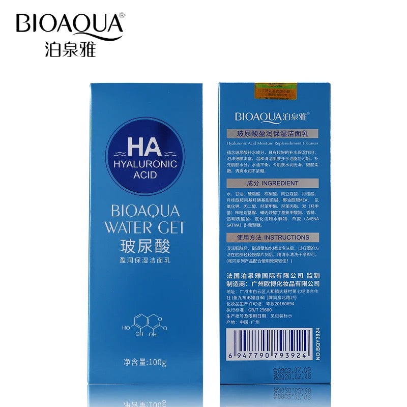 BIOAQUA-limpiador de poros faciales con ácido hialurónico,