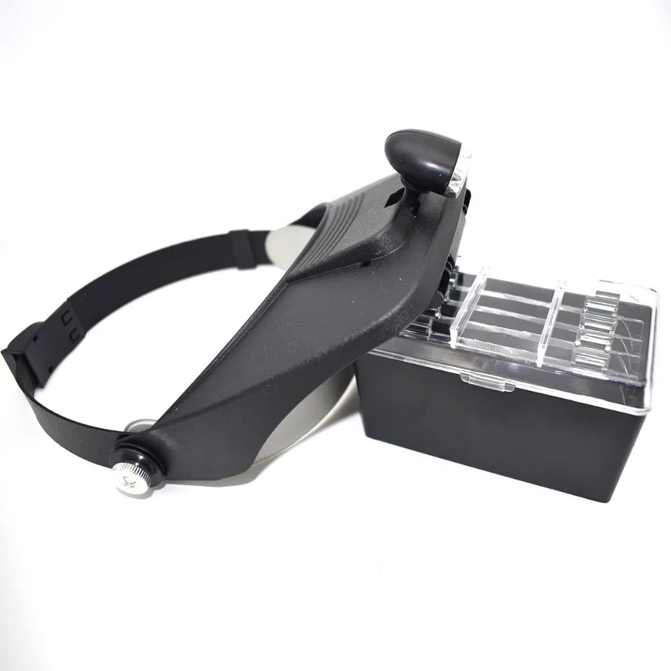 Visor lupa con luz